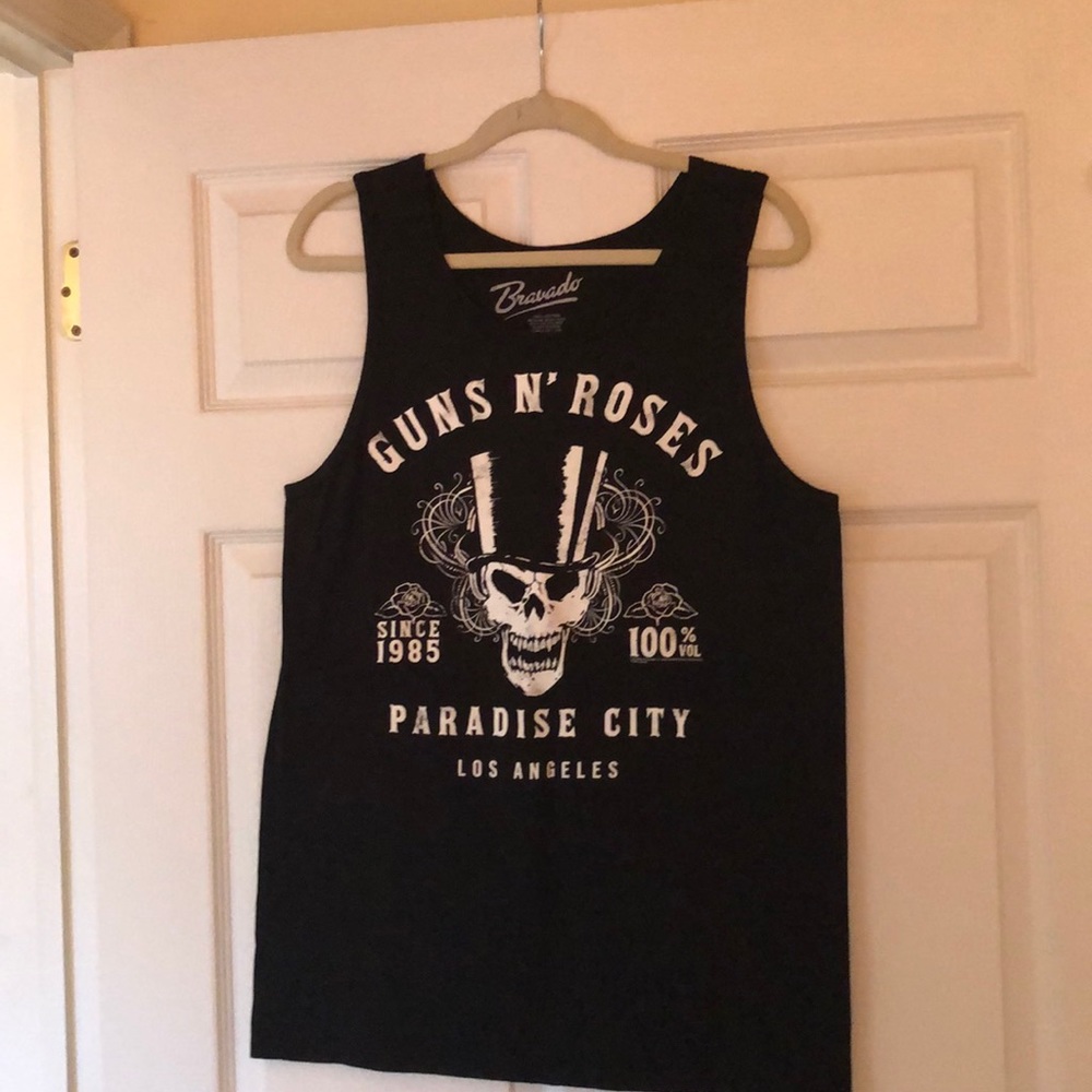 Unisex guns and roses tank top